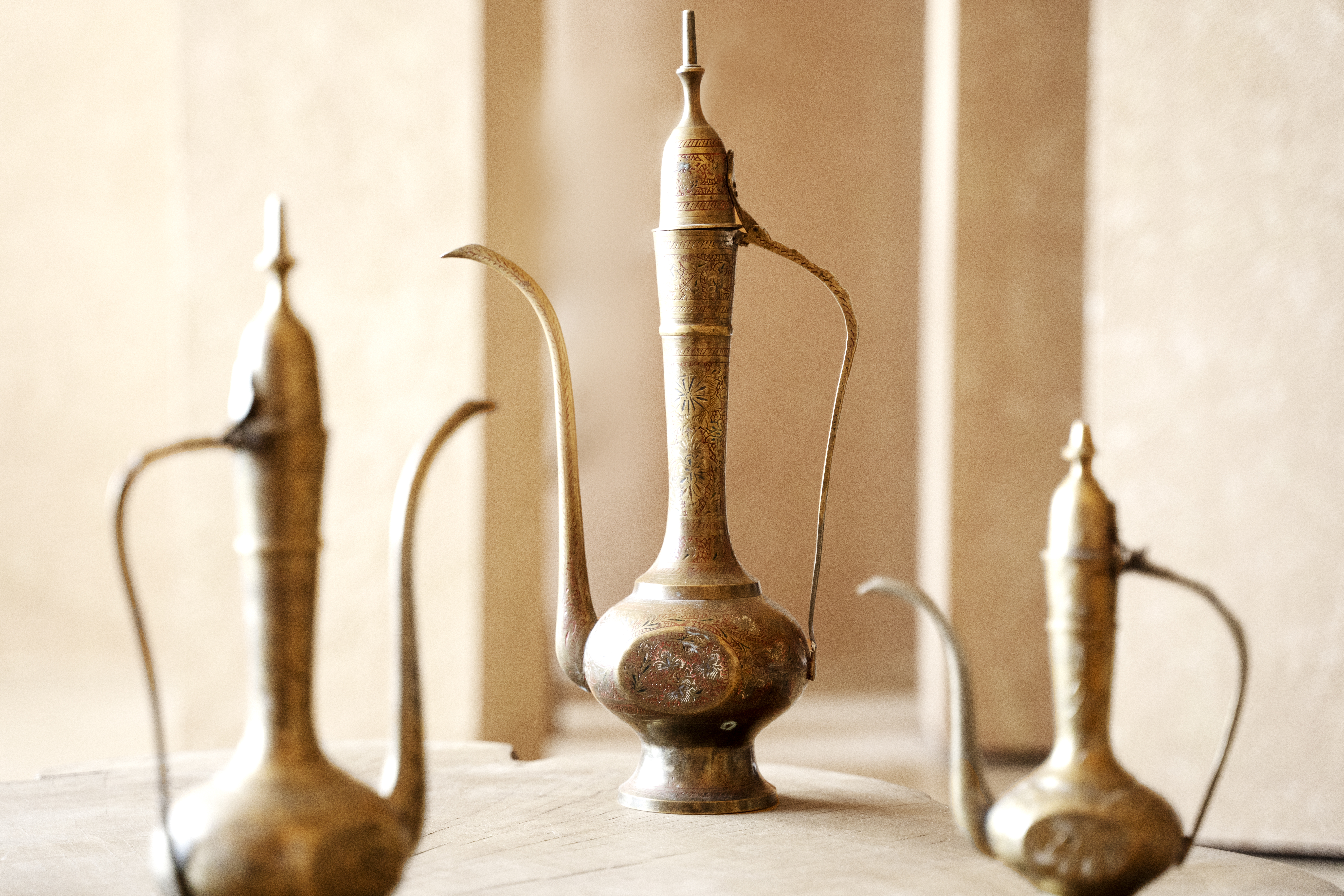 retro indian teapots